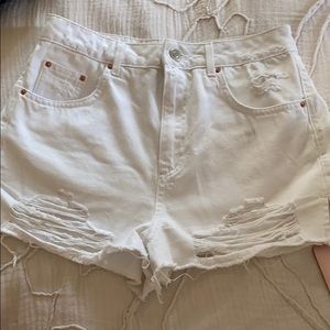 Topshop Moto Mom Denim Shorts